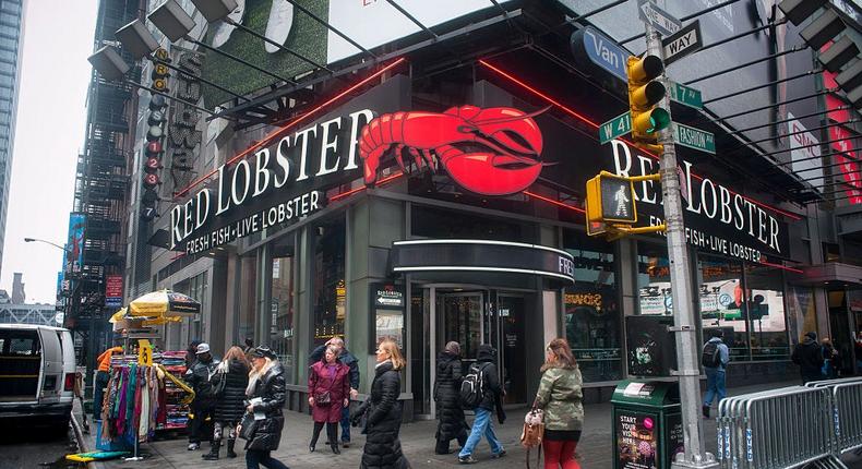 A Red Lobster restaurant in Times Square in New York.Richard Levine/Corbis via Getty Images