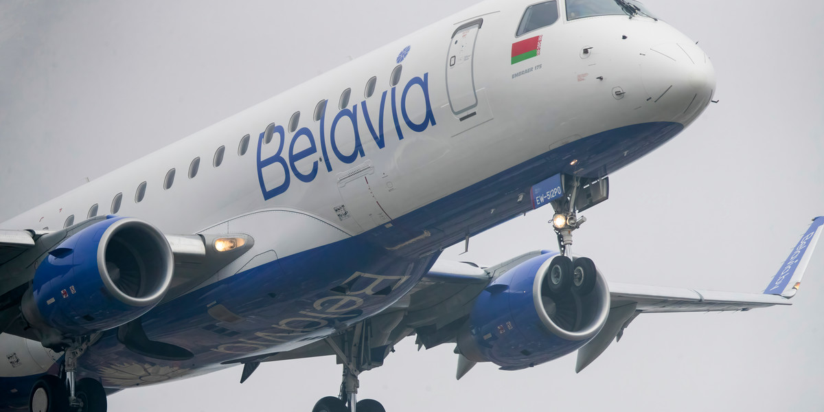 Samoloty białoruskich linii lotniczych nie będą mogły wlatywać w przestrzeń powietrzną UE.