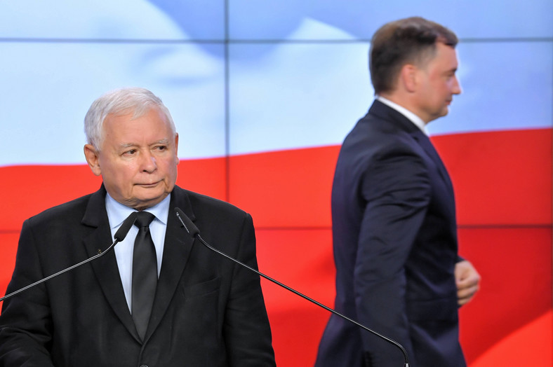 Jarosław Kaczyński i Zbigniew Ziobro w 2020 r.
