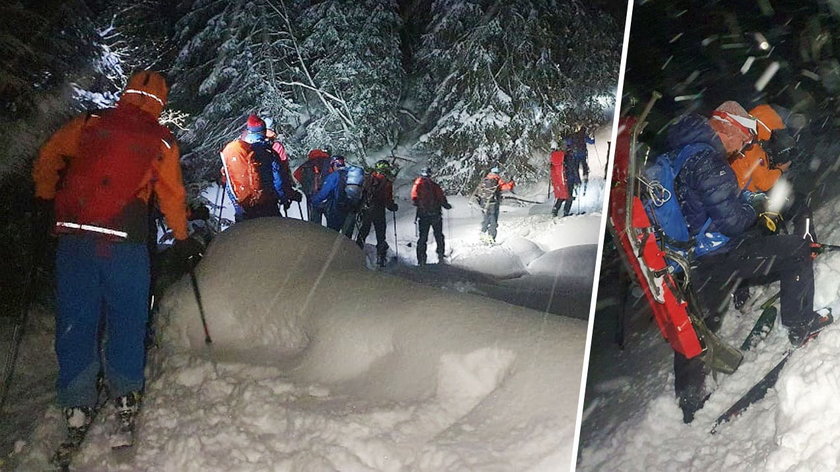 Lawina w Tatrach porwała narciarzy