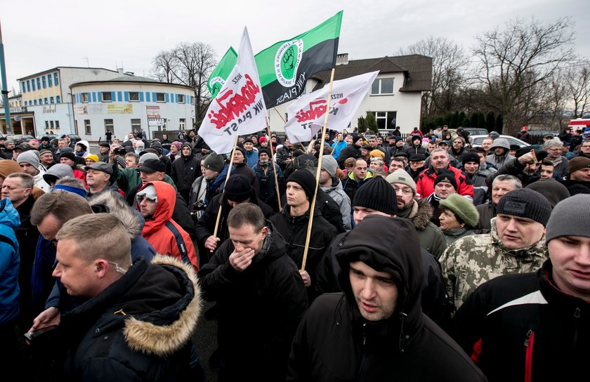 Protest w KWK Brzeszcze