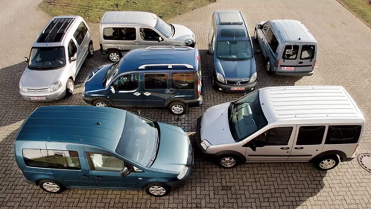 Mercedes Vaneo, Citroen Berlingo, Fiat Doblo, Ford Connect, Opel Combo, VW Caddy, Renault Kangoo - Do zadań specjalnych