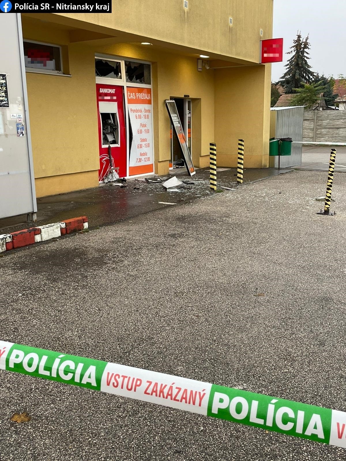 K výbuchu došlo v noci.