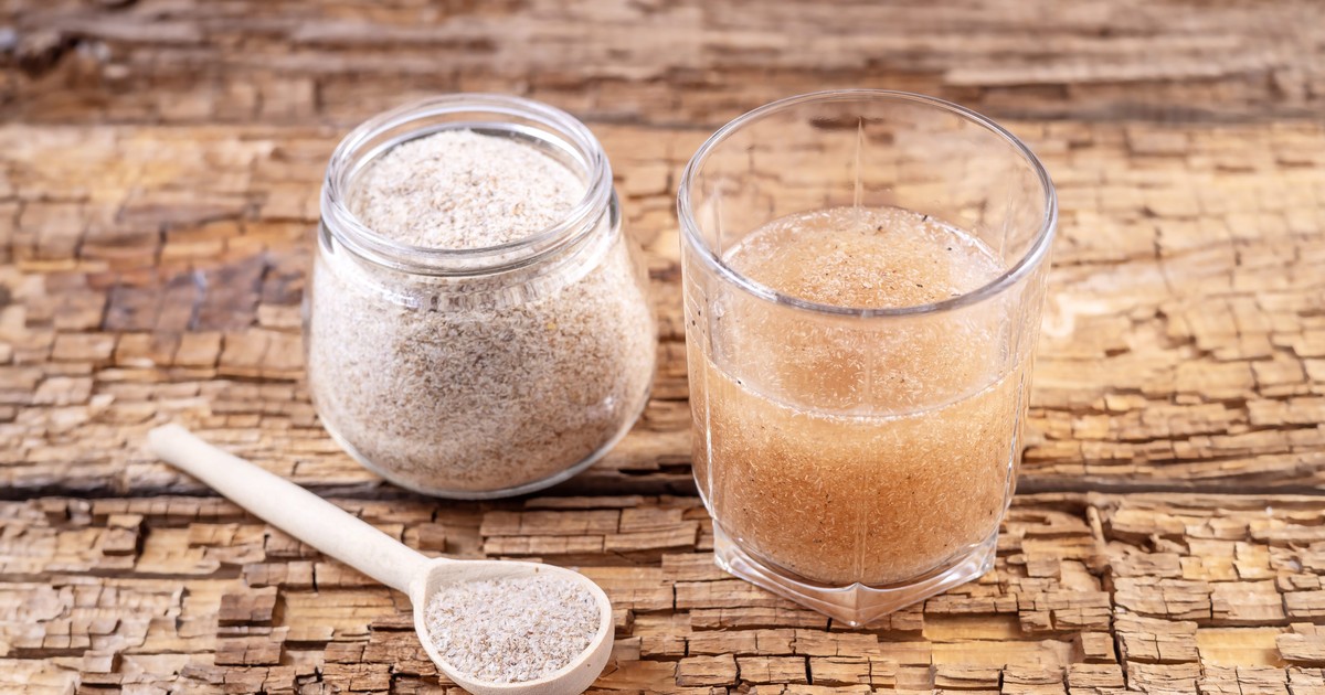 A doctor takes psyllium husk for constipation relief every morning