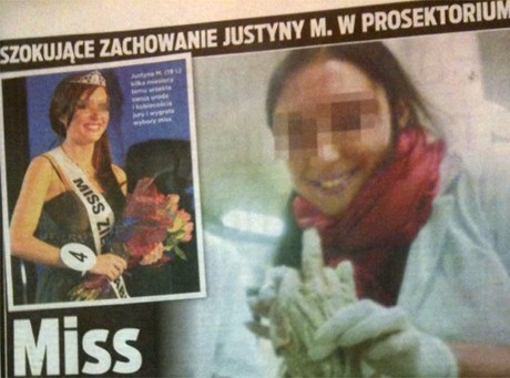 Miss Pabianic bawi się... zwłokami