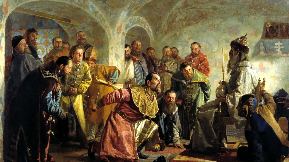 „Opriczniki” – obraz Nikołaja Nevreva (XIX w.)