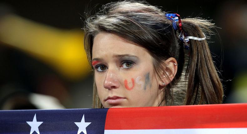 usa flag fan american