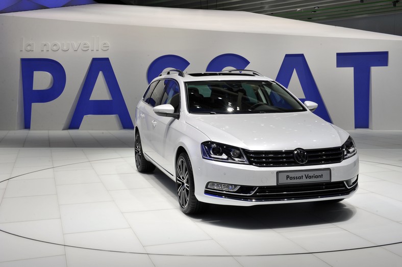 Paris Motor Show - od 2 października będzie można oglądać samochody najlepszych marek – Volkswagen Passat Variant.  Fot: Antoine Antoniol/Bloomberg