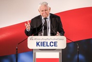 Prezes PiS Jarosław Kaczyński w Kielcach