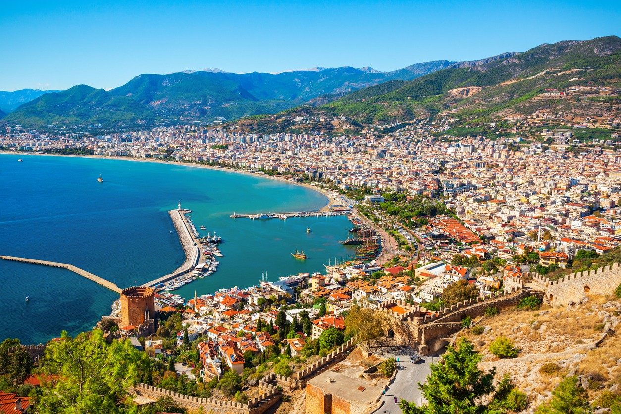 Turecké letovisko Alanya. 