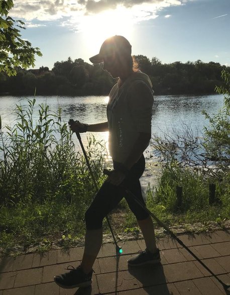 Anna Konert - codziennie uprawia nordic walking