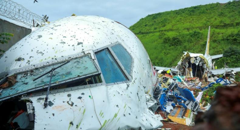 An Air India Express plane crashed over the runway down a 10-metre bank at Kozhikode airport, killing 18 people