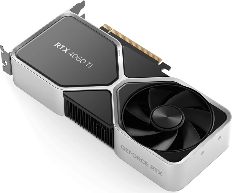 Nvidia GeForce RTX 4060 Ti (8 GB) Founders Edition – tyłobok tył
