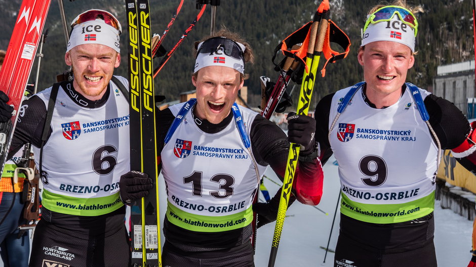 Od lewej: Sivert Guttorm Bakken, Endre Stroemsheim, Aleksander Fjeld Andersen