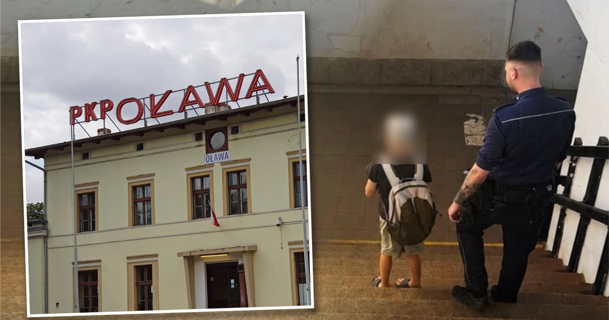9-latek odjechał sam pociągiem, ojciec został na peronie