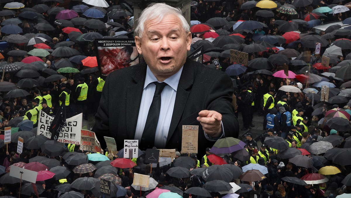 Zakaz aborcji. Czy Jarosław Kaczyński mści się za czarny protest? 