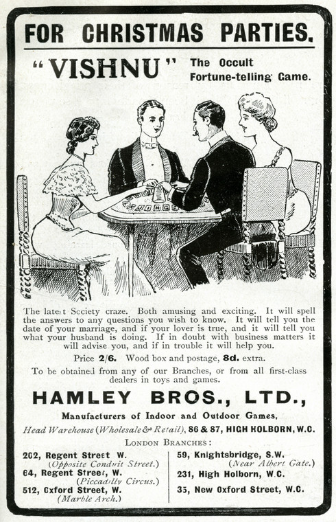 Ouija była popularną grą salonową w XIX i XX w.