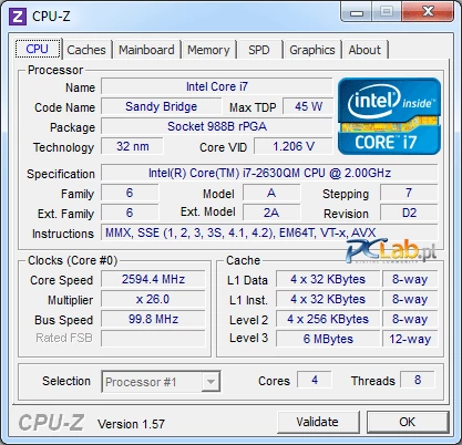 Wydajny procesor – Intel Core i7-2630QM