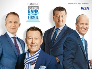 Ranking Bank Przyjazny Firmie. Od lewej: Michał Gajewski - Santander Bank Polska, Przemysław Gdański - Bank BNP Paribas, Leszek Skiba - Bank Pekao SA i Joao Bras Jorge - Bank Millennium.