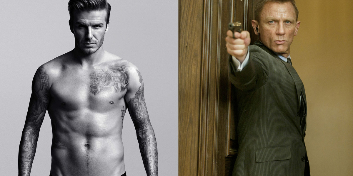 David Beckham i Daniel Craig