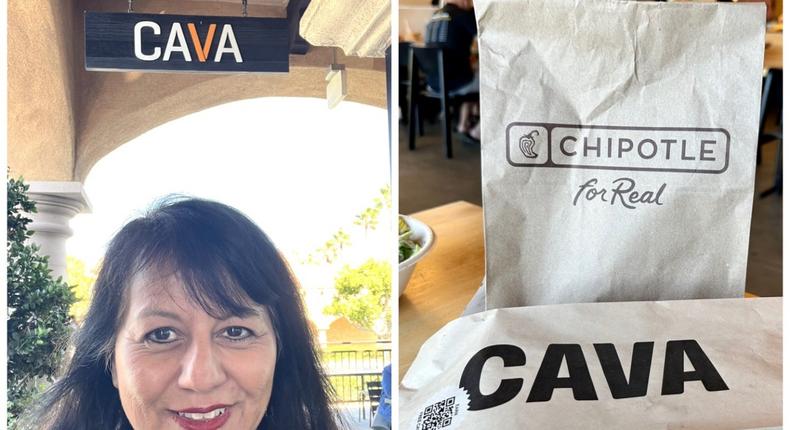 Some people are calling Cava the next Chipotle. Nancy Luna, Insider food correspondent, compares the two chains.Nancy Luna/Insider