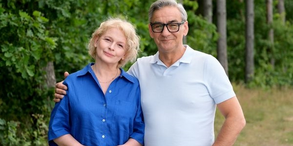 Marta (Dominika Ostałowska) i Jacek (Robert Gonera) w "M jak miłość". 