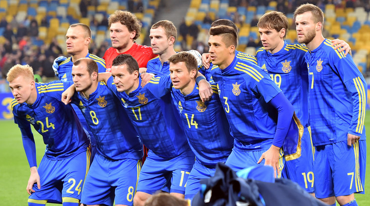Az ukrán válogatott története során második alkalommal szerepel Eb-n /Fotó: AFP