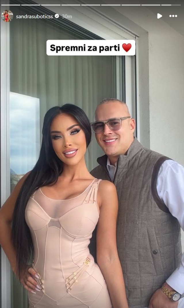Aleksandra Subotić i Petar Raspopović Peca (Foto: Instagram/sandrasuboticss)