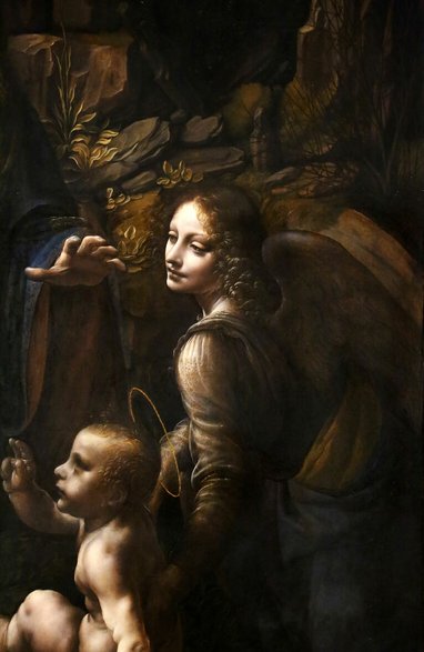 Uriel na obrazie Leonardo da Vinci/ wikipedia