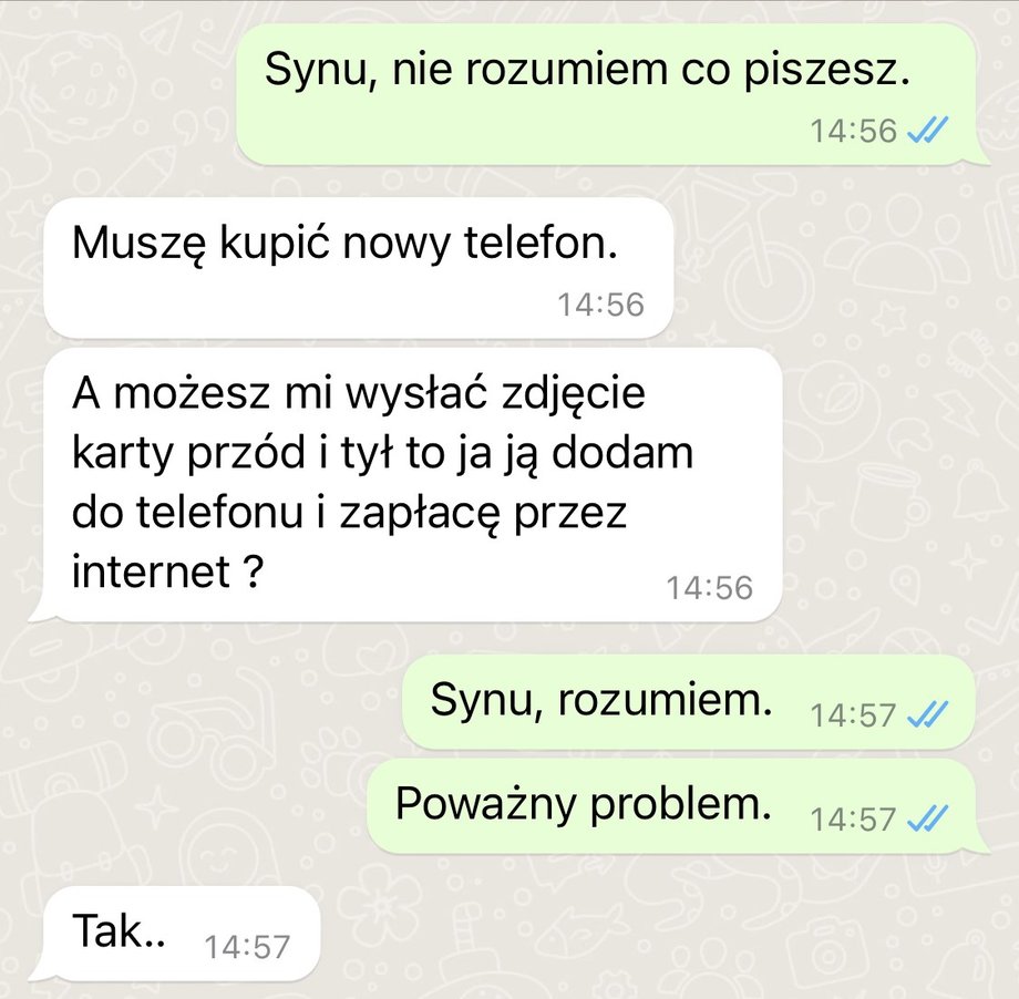 Rozmowa z oszustem