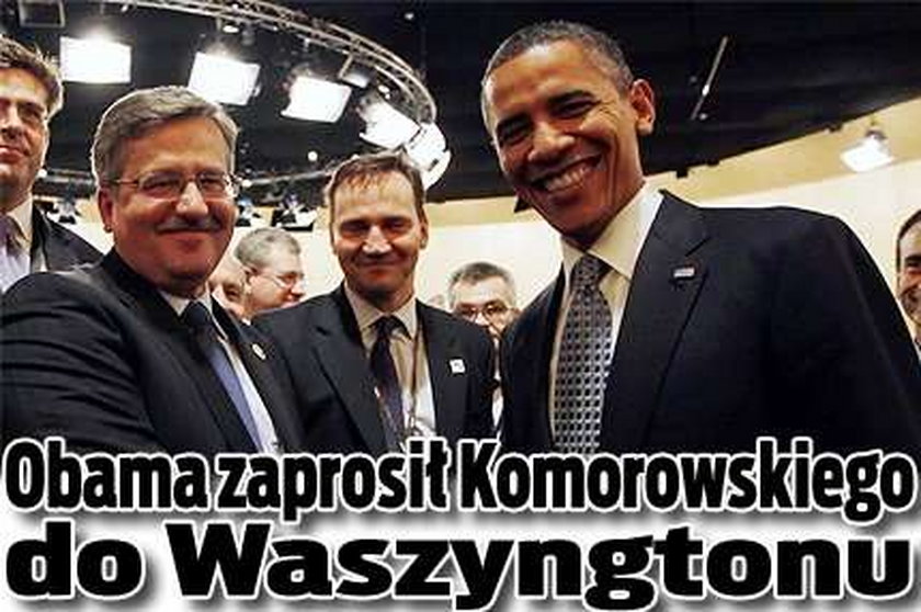 Obama zaprosił Komorowskiego do Waszyngtonu