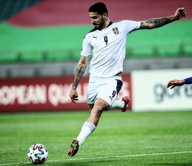 Detalj sa meča Azerbejdžan - Srbija