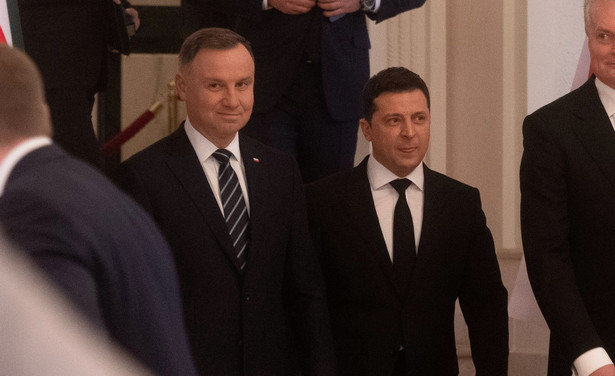 Andrzej Duda i Wołodymyr Zełenski