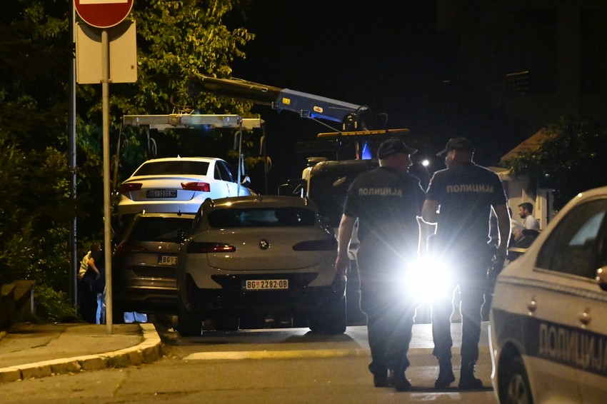 Uviđaj nakon napada na Nikolu Vavića