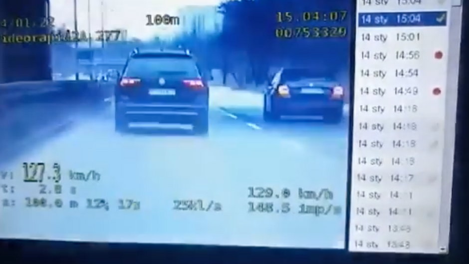 Kobieta jadąca ul. NIestachowską przekroczyła prędkość o prawie 60 km/h