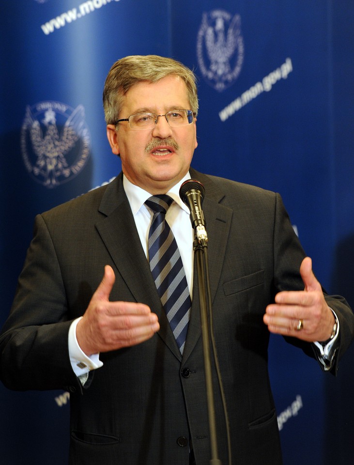 Prezydent Bronisław Komorowski, fot. PAP/Grzegorz Jakubowski