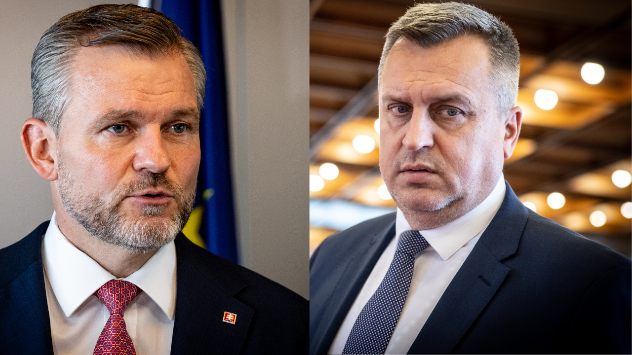 Prezident Peter Pellegrini a šéf SNS Andrej Danko