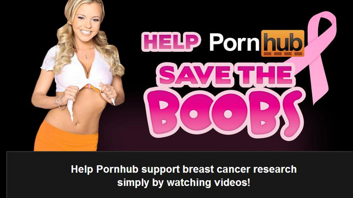 Lubisz oglądać filmy porno? Możesz uratować komuś życie! Jeden z największych portali pornograficznych ogłosił, że w październiku będzie prowadzić kampanię "Ocal biusty".