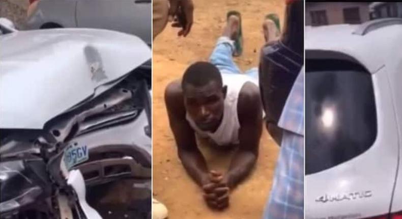 Car wash guy crashes client's car