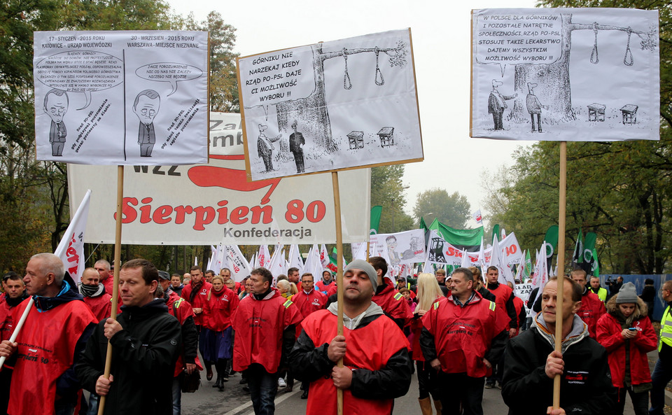 RUDA ŚLĄSKA PROTEST GÓRNIKÓW (protest górników)