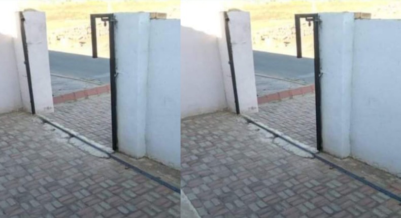 Family wakes up to realise the house gate is missing 