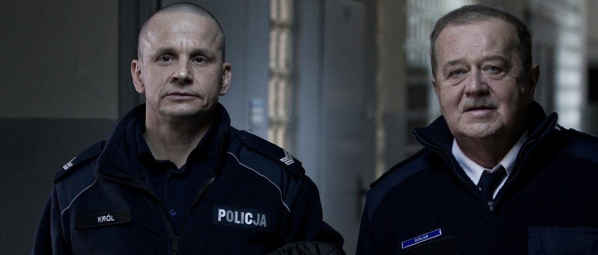 Bartłomiej Topa i Marian Dziędziel w filmie 'Drogówka'