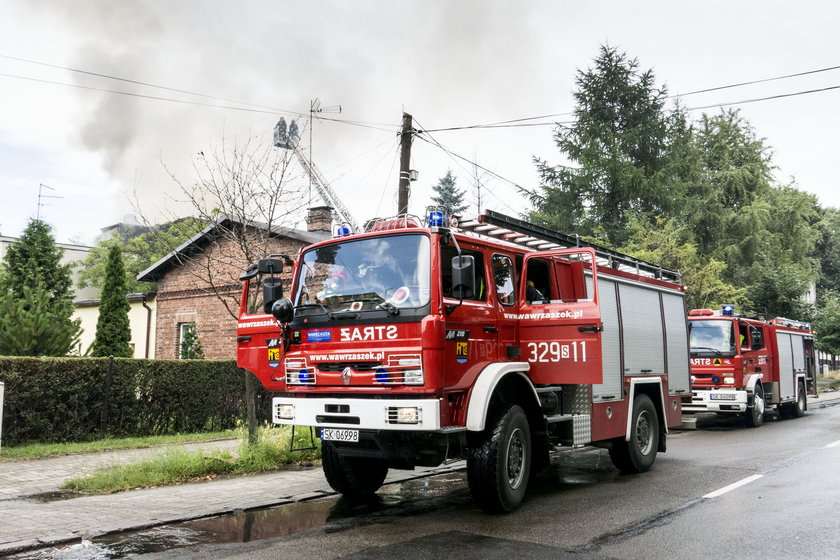 Pożar w Katowicach