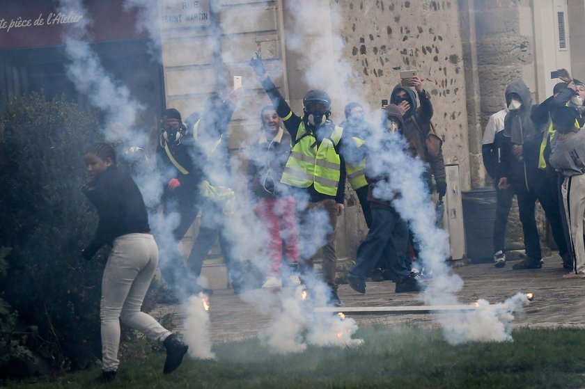 Francja protest.