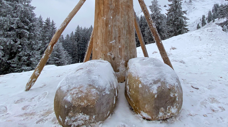 Egymás után épülnek a hópéniszek egy orosz városban / Képünk csak illusztráció / Fotó: Northfoto