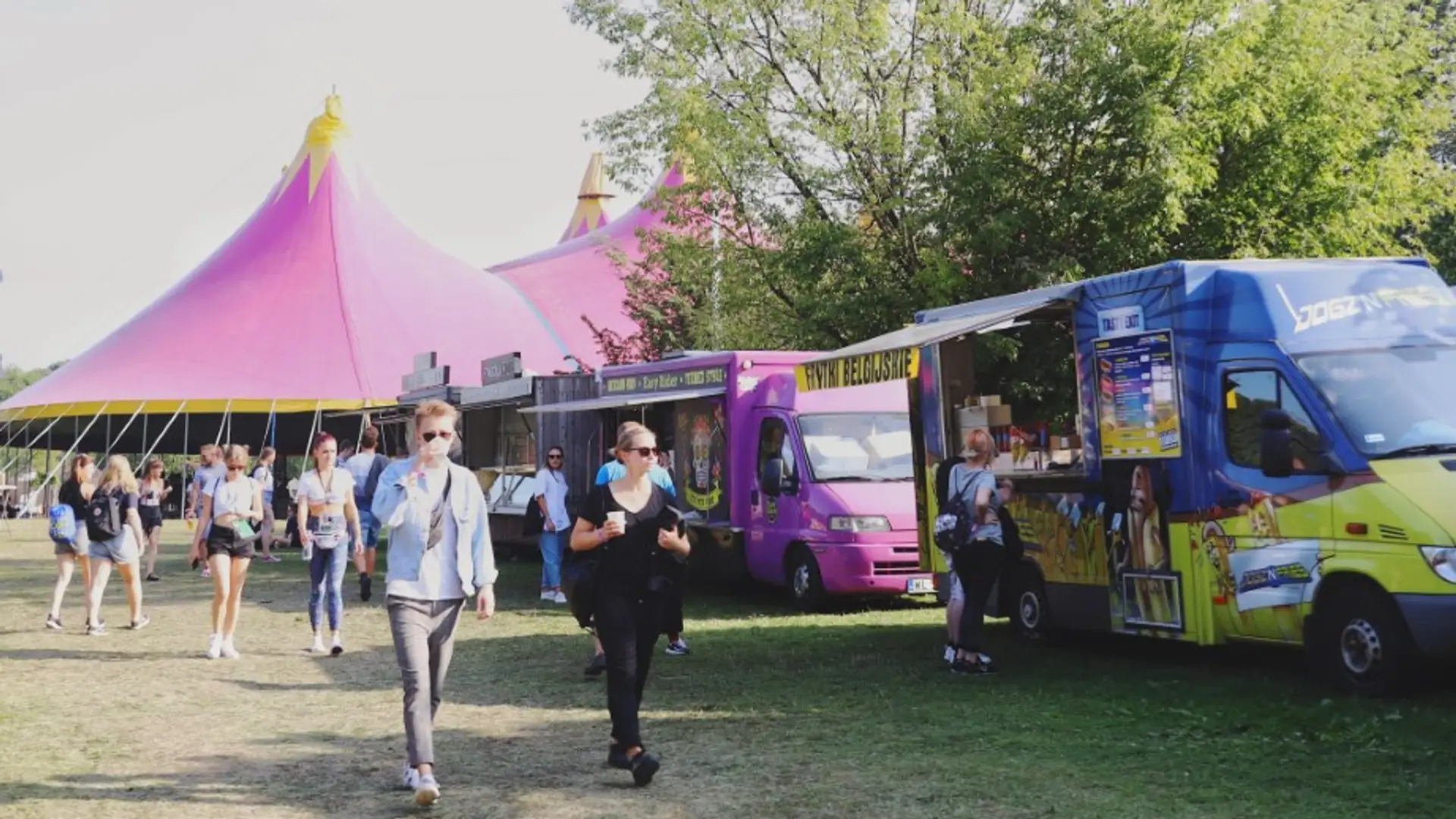 Fest Festival stawia na strefy gastro. Food trucki z kuchnią z Meksyku, Polski i Grecji stanęły w Parku Śląskim