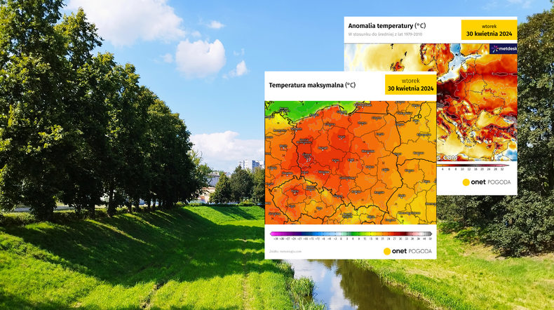 Potężny antycyklon sprowadzi nam gorące i słoneczne lato (screen: meteologix.com)