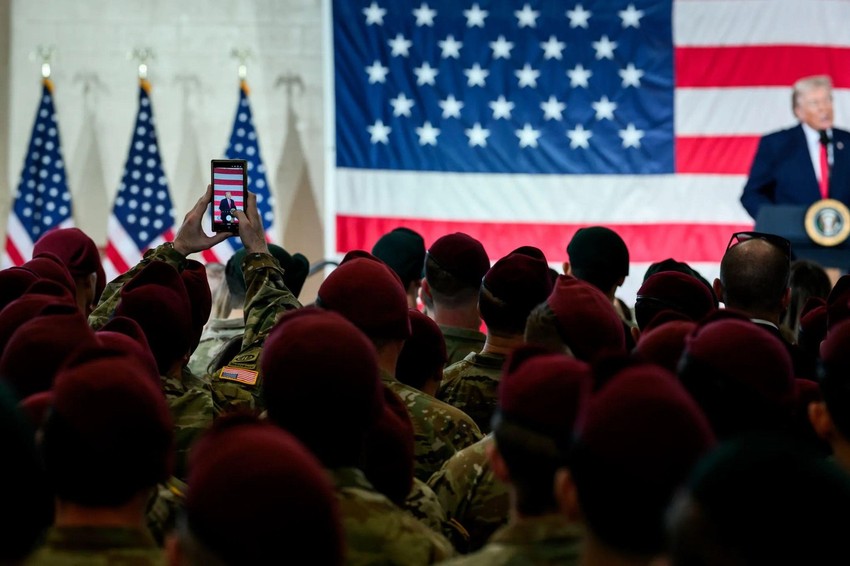 Donald Tramp u Fort Bregu, bazi američke 82. vazdušno-desantne divizije, 13. februara