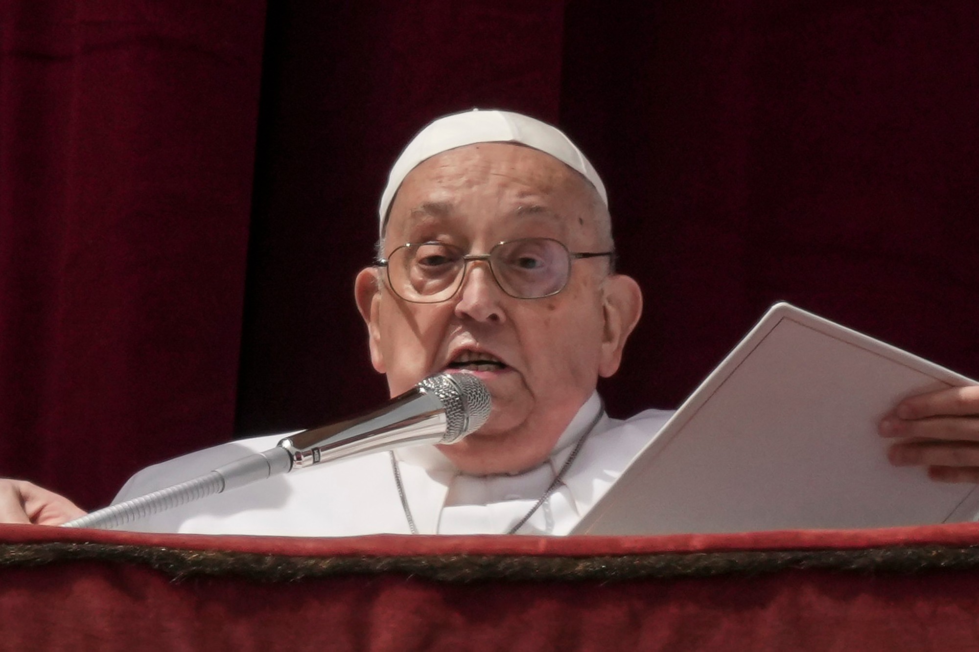 Pápež František cez Veľkonočnú nedeľu 20. apríla 2025.