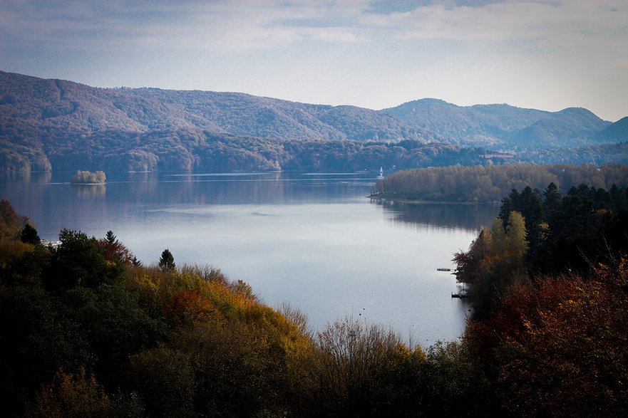 Bieszczady i zbiornik na Solinie, utworzony w latach 60. Bez zamiany terytoriów w 1951 roku ten obszar nie znalazłby się w granicach Polski.